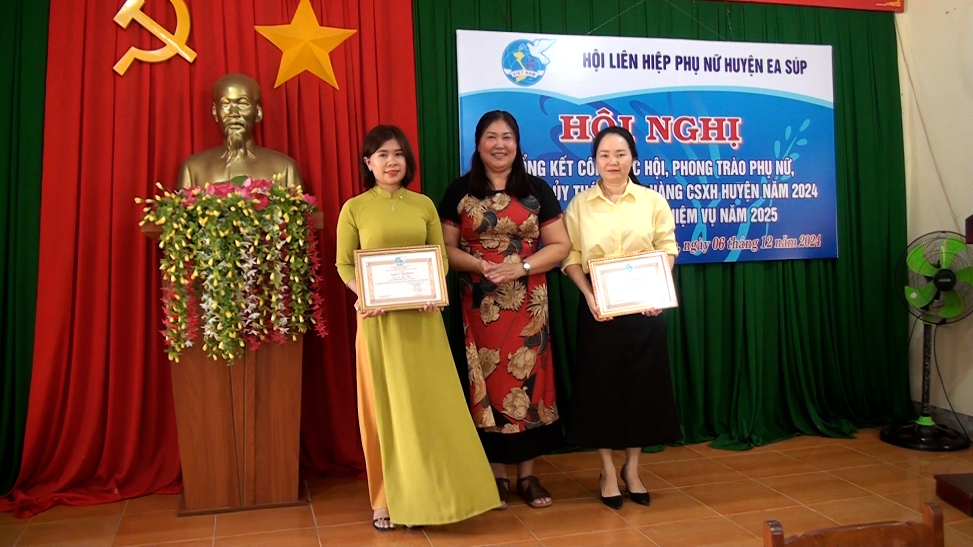 Tổng kết công tác Hội, phong trào phụ nữ và hoạt động uỷ thác NHCSXH năm 2024